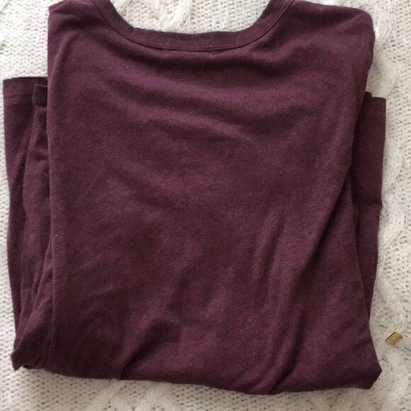 Ultra Flirt | Long Sleeve Cut Out Maroon Top | M - Picture 6 of 6